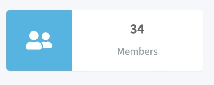 NSU membership dashboard showing 34 paid members